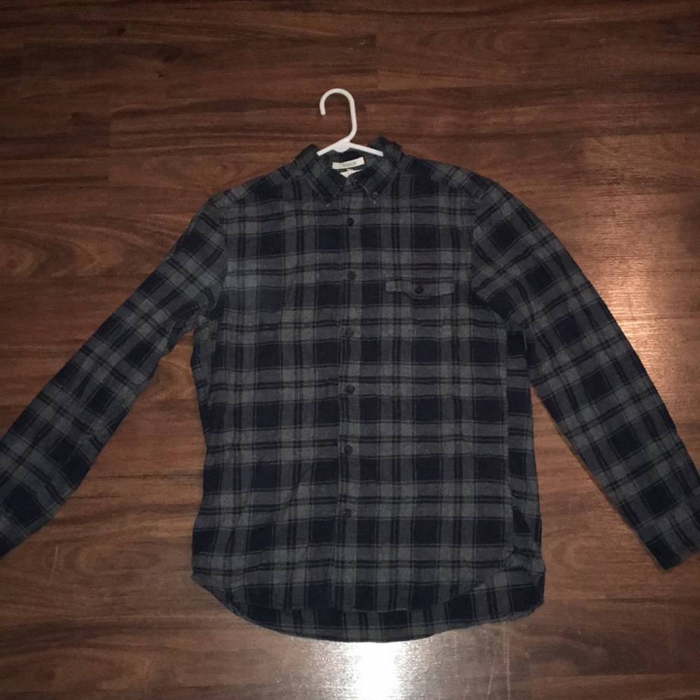 H&M L.O.G.G. Blue and gray flannel